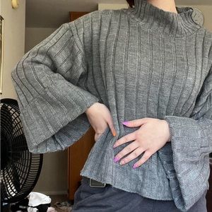 Bell sleeve flowy sweater